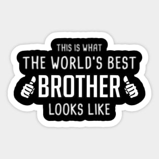 This Is What The Worlds Best Brother Looks Like Sticker